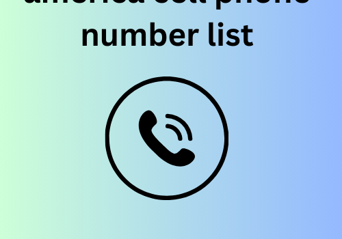 america cell phone number list