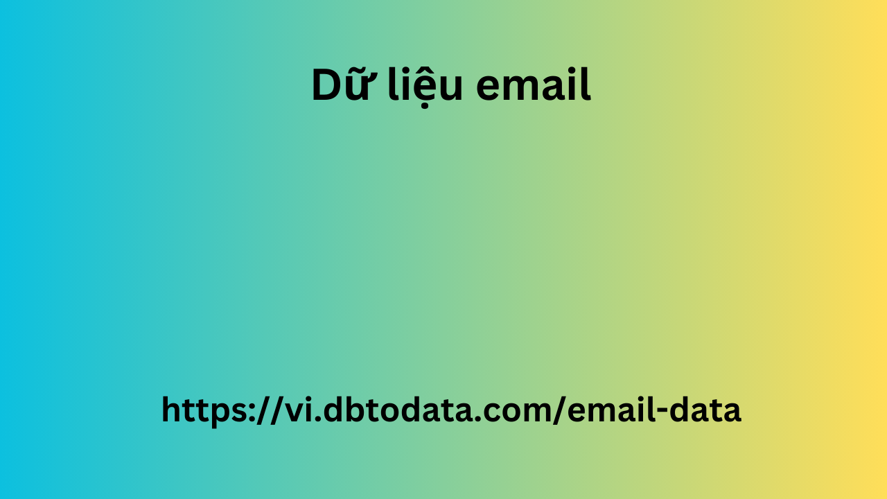 Dữ liệu email 