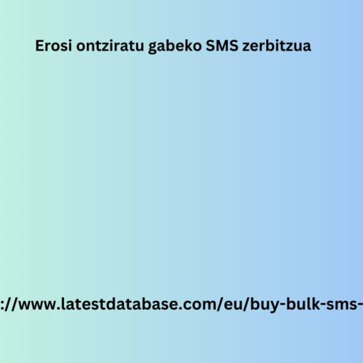 Erosi ontziratu gabeko SMS zerbitzua