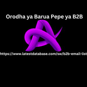 Orodha ya Barua Pepe ya B2B