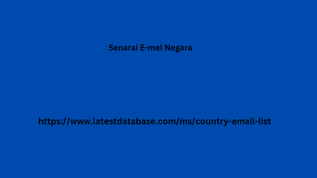 Senarai E-mel Negara 