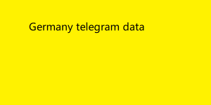 germany telegram data 