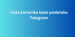 lista korisnika baze podataka telegram