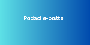 podaci e-pošte