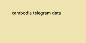 cambodia telegram data 