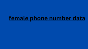 female phone number data