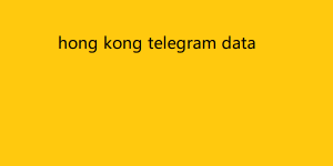 hong kong telegram data 