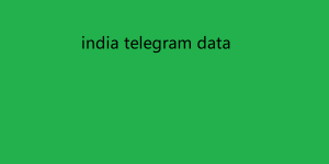 india telegram data