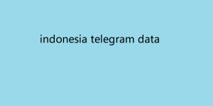 indonesia telegram data