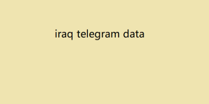 iraq telegram data 