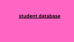 student database