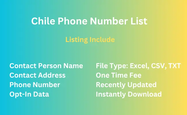 Chile phone number list