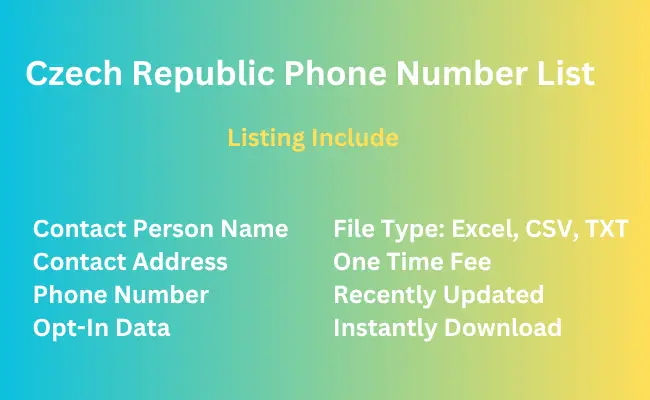 Czech Republic phone number list