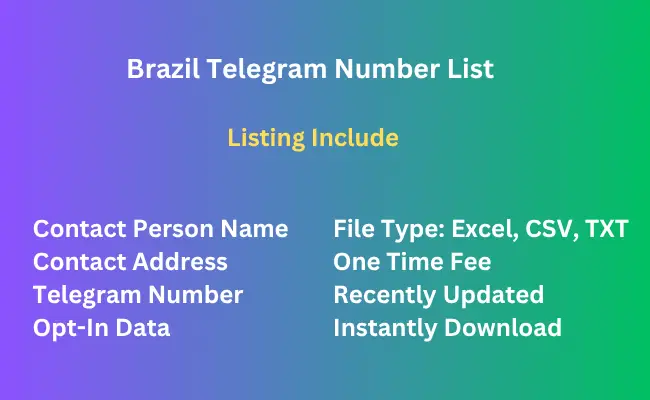 Brazil telegram number list